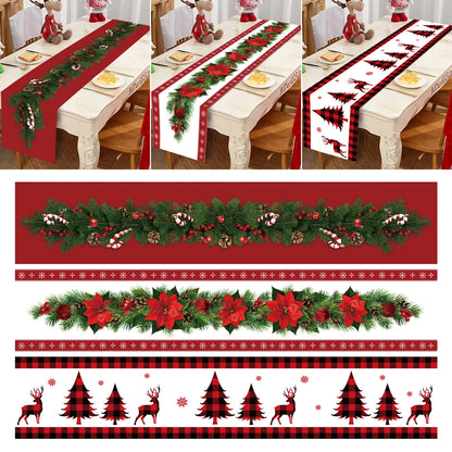 Christmas Table Runner Merry Christmas Decoration