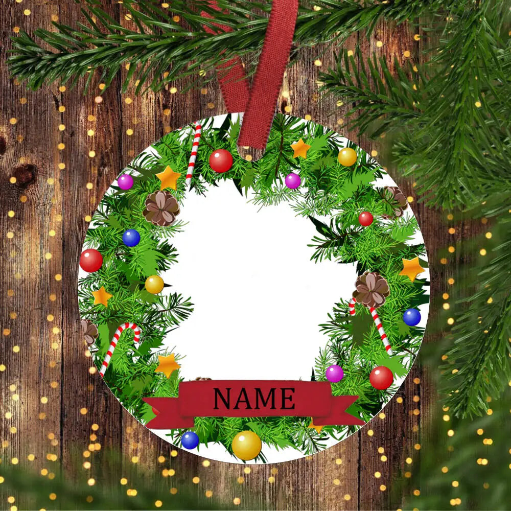 Personalized Pet Ornament Custom Dog, Cat and Dog Christmas Photo Ornament Cat Portrait Name Gift