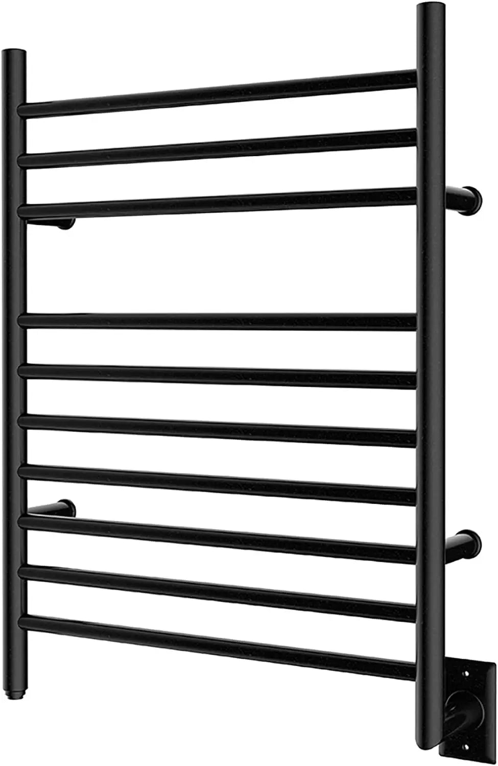 Towel Warmer Wall-Mounted Hardwired Heated Towel Rack Matte Black