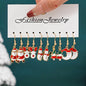 Santa Claus, Reindeer, Christmas Tree and Moon Earrings