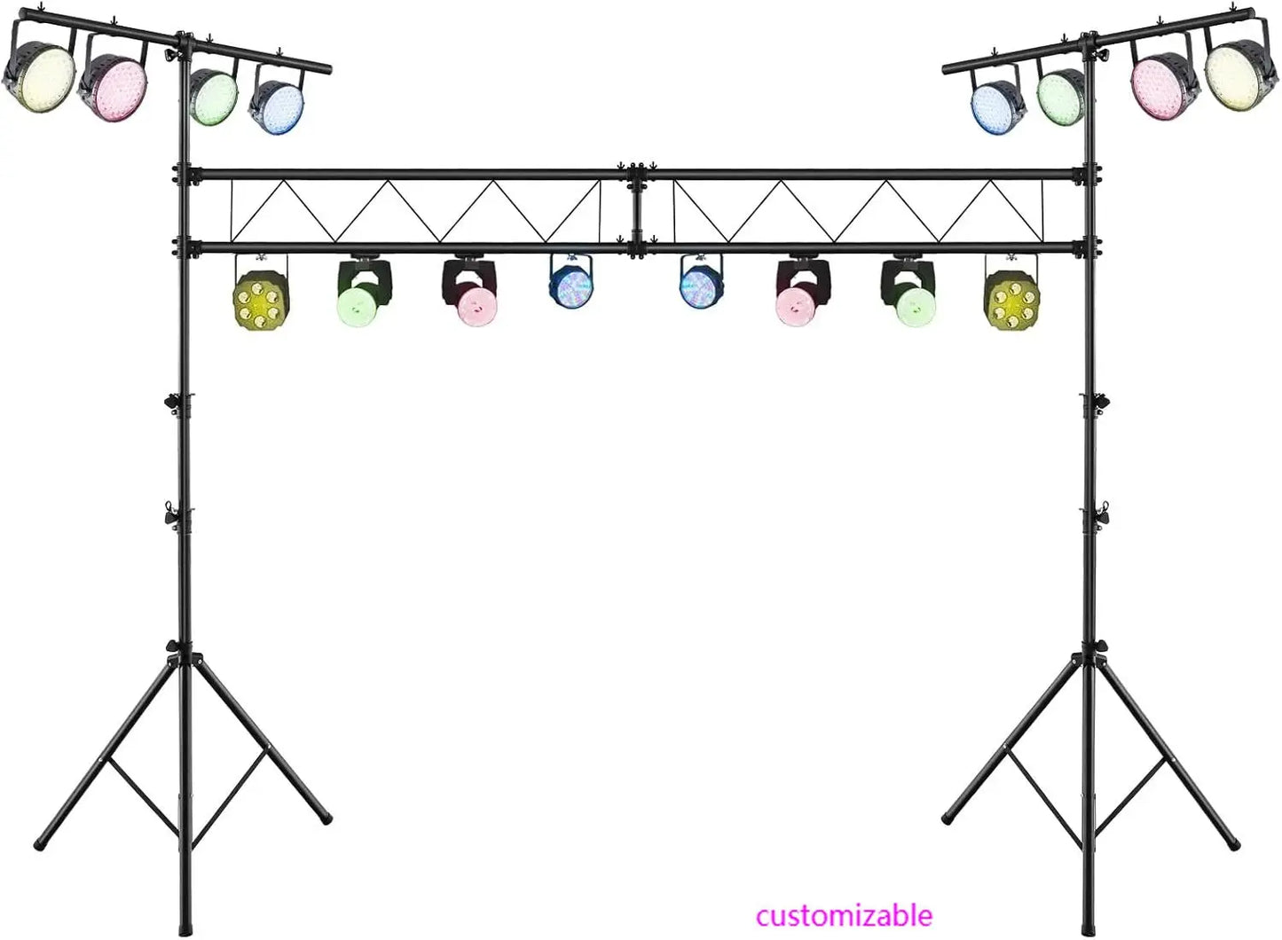 DJ Light Stand, 14 FT Heavy Duty Metal Lighting Truss System