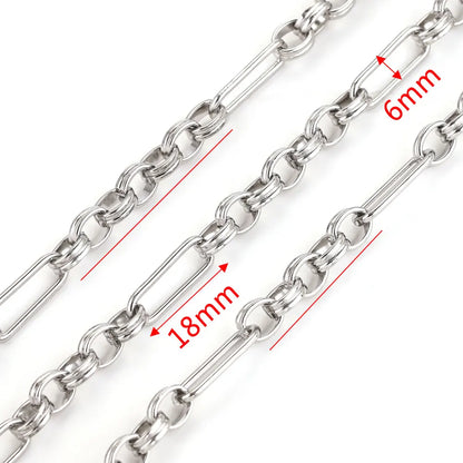 1 meter Stainless Steel Big Chains Handmade Thick Big Chain