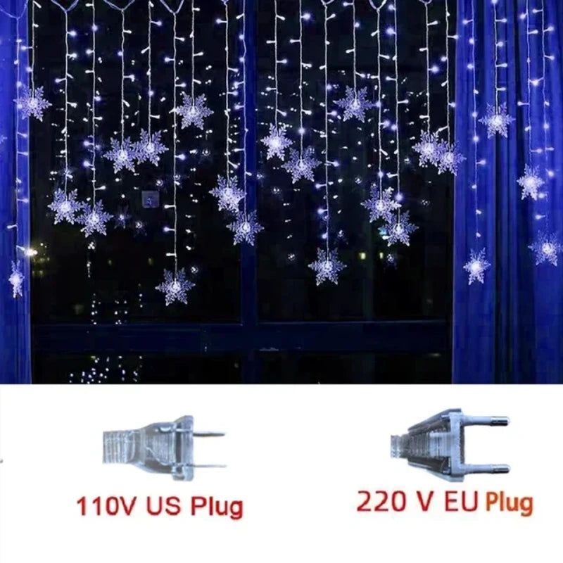 Christmas Snowflakes String Lights