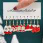 Santa Claus, Reindeer, Christmas Tree and Moon Earrings