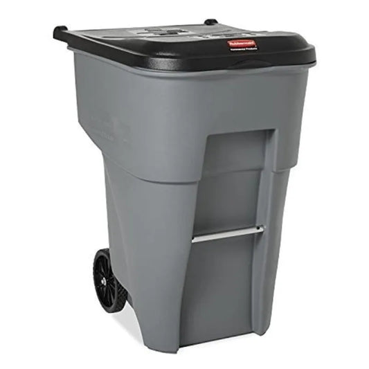 Rollout Trash/Garbage Can/Bin with Wheels,95 Gal,