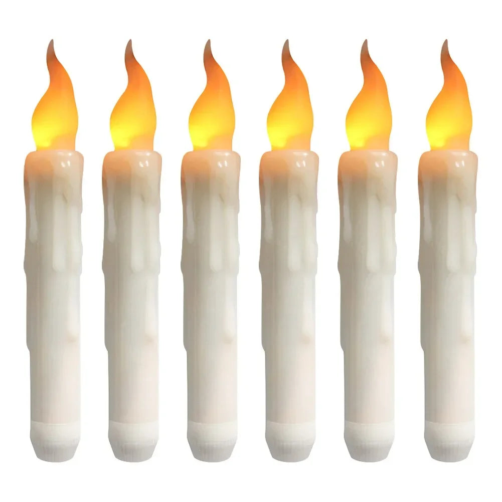 LED Flameless Taper Candles 6.5/11" Battery Operated