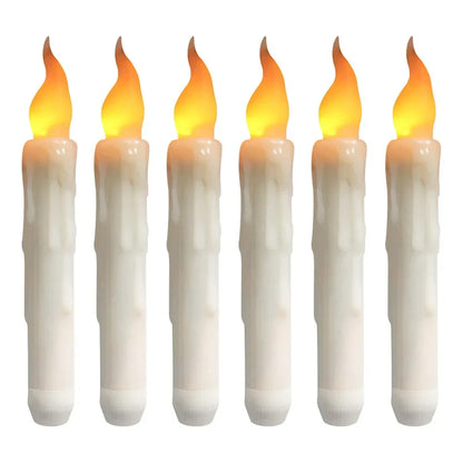 LED Flameless Taper Candles 6.5/11" Battery Operated