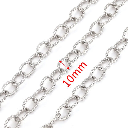 1 meter Stainless Steel Big Chains Handmade Thick Big Chain