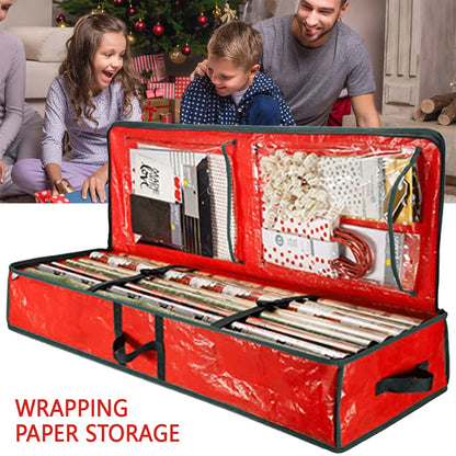 Christmas Wrapping Paper Storage Organizer 40"