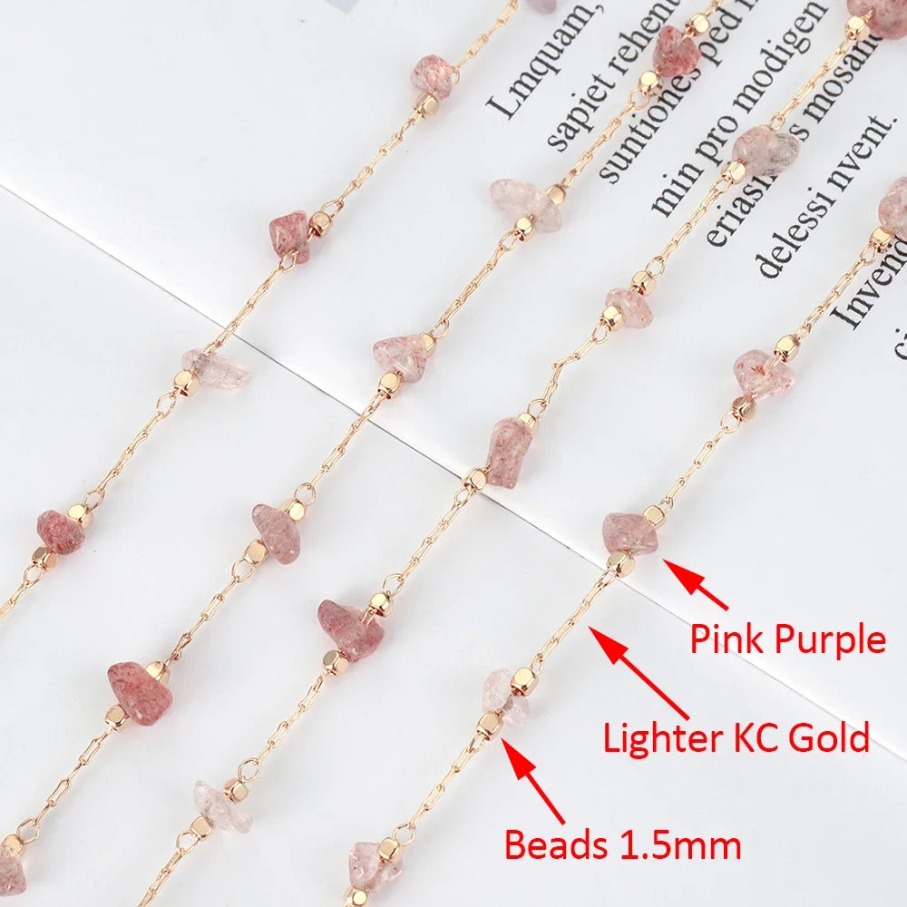 1Meter Crystal Irregular Stone Chains