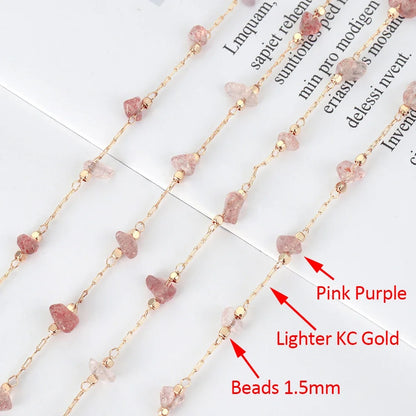 1Meter Crystal Irregular Stone Chains
