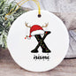 Baby's Christmas Ornament Personalized Initial with Name
