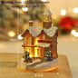 Christmas LED House Pine Needles Snow Christmas Snowman