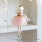 Cute pink mesh skirt golden crown ballet mouse pendant