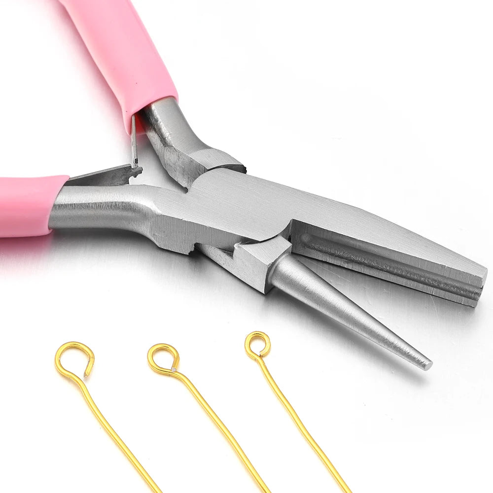 1Pc Jewelry Pliers Carbon Steel Round Nose Needle Nose Pliers