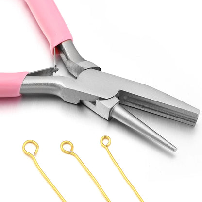 1Pc Jewelry Pliers Carbon Steel Round Nose Needle Nose Pliers