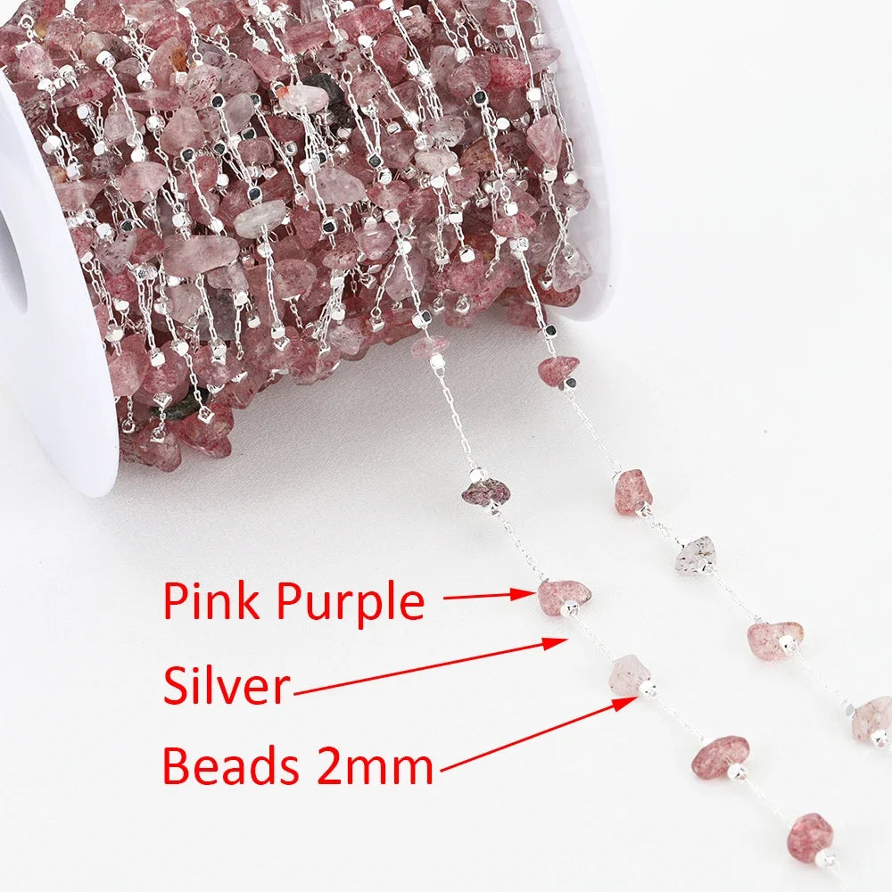 1Meter Crystal Irregular Stone Chains