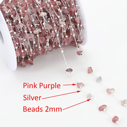 1Meter Crystal Irregular Stone Chains