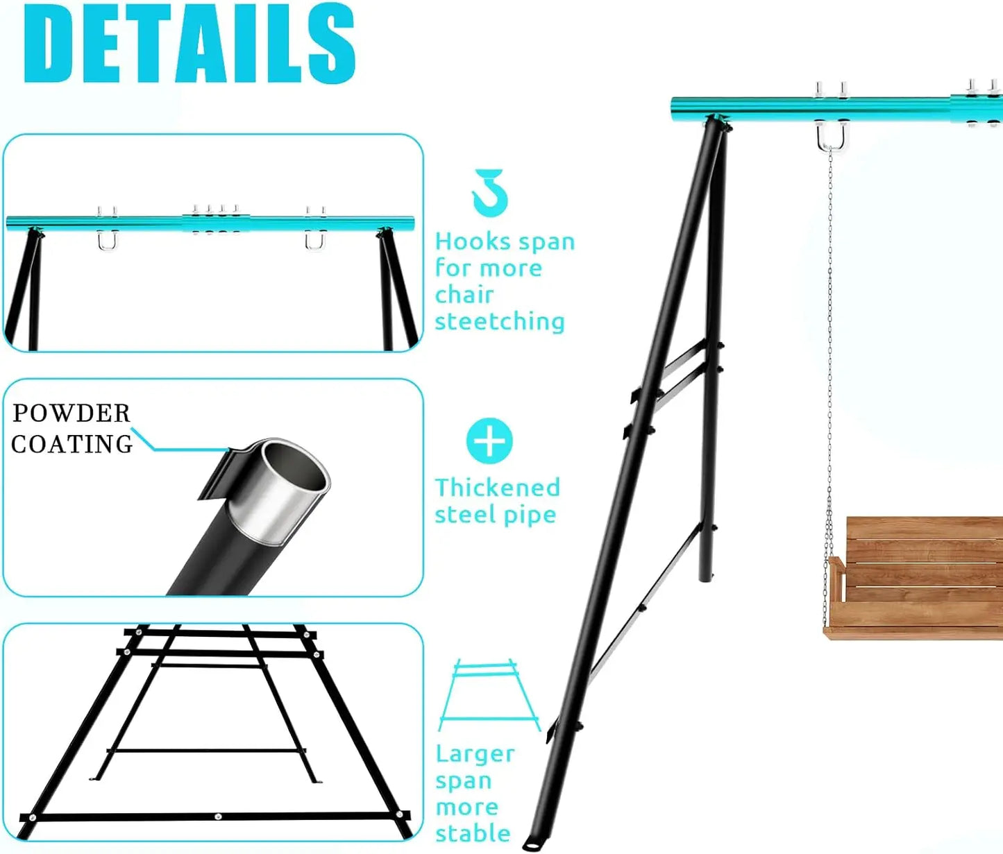 Hammock Chair Swing Set Stand