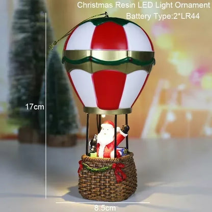 Christmas LED House Pine Needles Snow Christmas Snowman