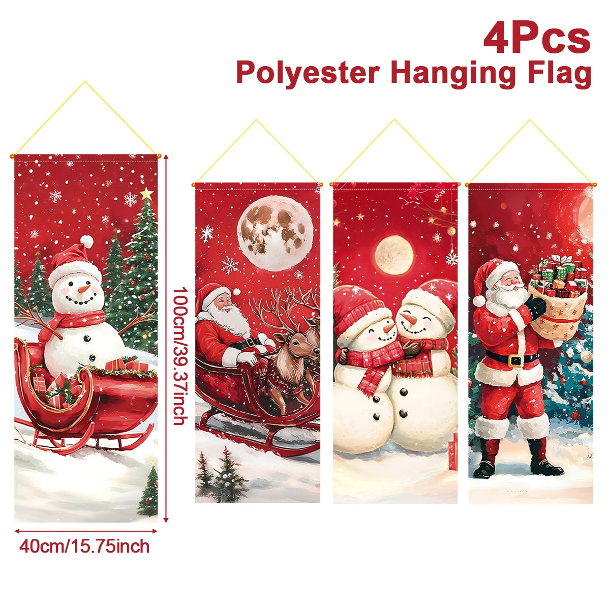 Christmas Hanging Flag