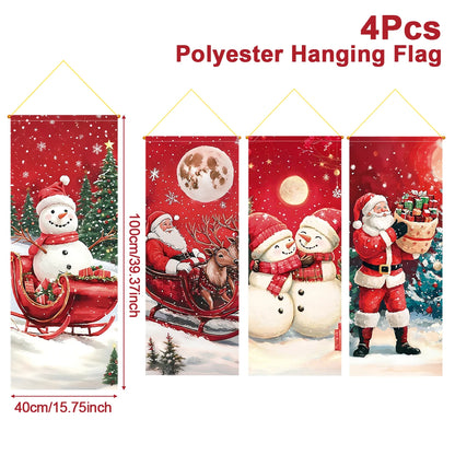 Christmas Hanging Flag