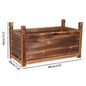 Wooden Raised Flower Bed Indoor Outdoor Vegetable Herb Planter