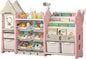 Kids Toy Organizer with 14 Bins, Pull-Out Drawers, Bookshelf
