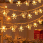 3M Christmas Lights LED Snowflake String Lights