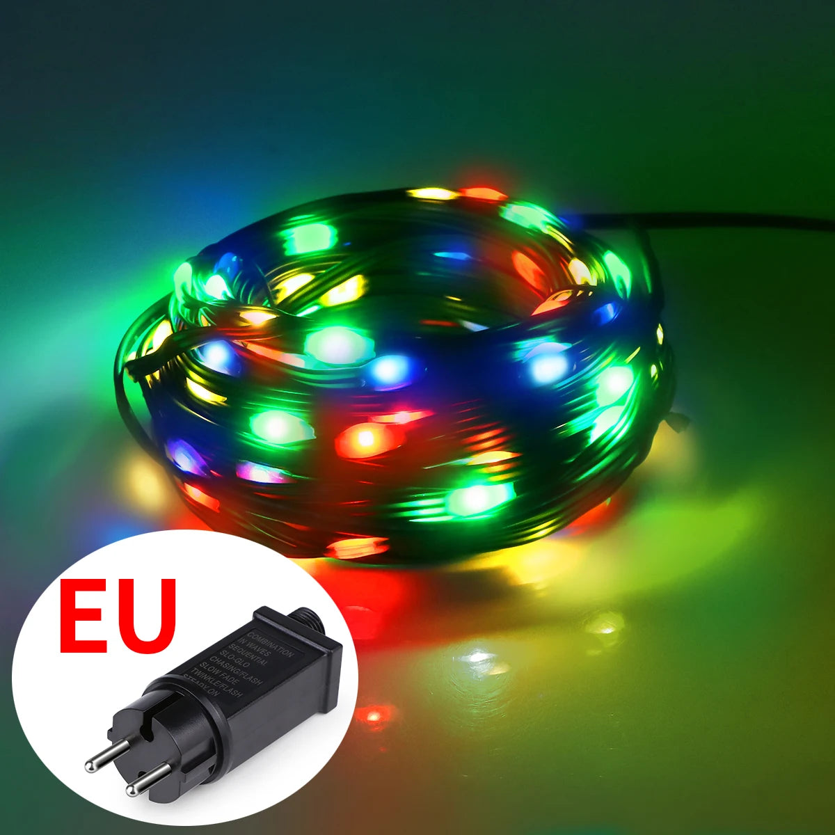 Decorative Light Green Wire Leather LED Christmas lights