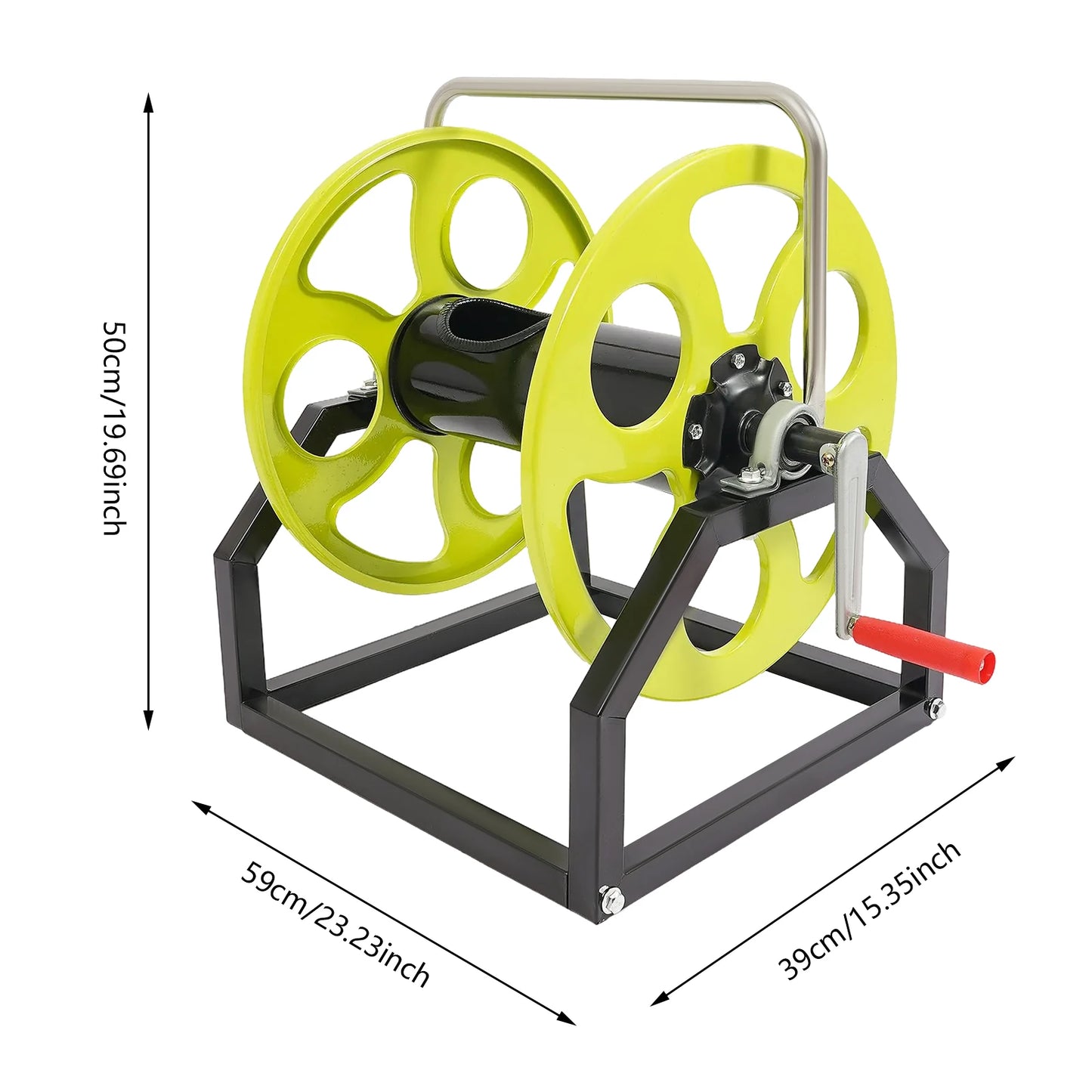 Garden Hose Reel Holds up to 328.1 Feet of Standard 0.55-Inch Garden Hose