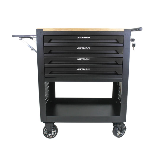 Tool box on wheels, with 4 drawers