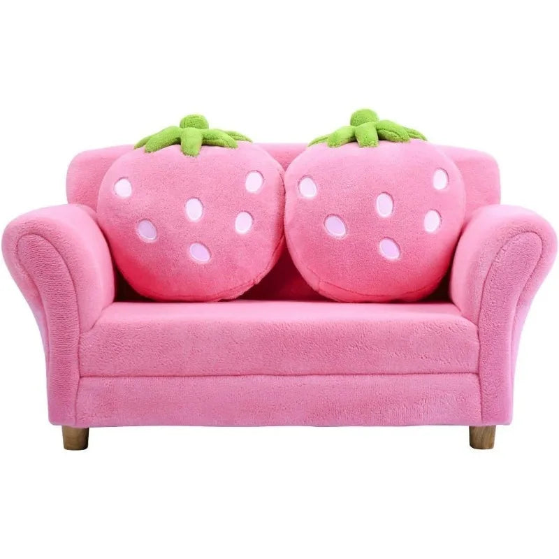 Double Seat Toddler Couch Pink