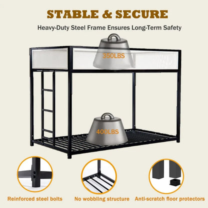 twin-over-twin bunk beds for kids