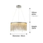 Led Ceiling Chandelier Gold Chains with Remote