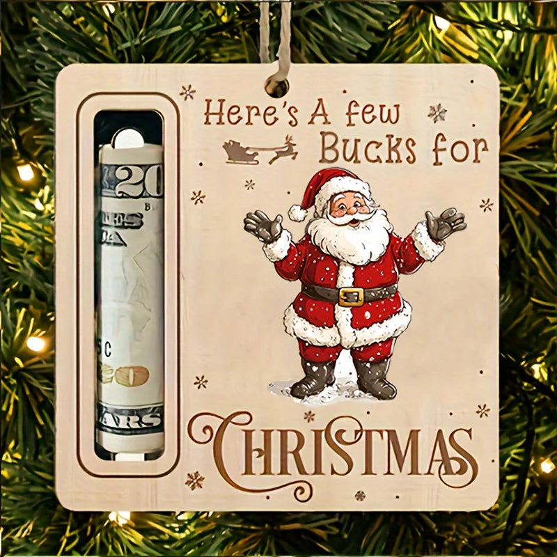 4pcs Christmas Gift Money Holder Ornament