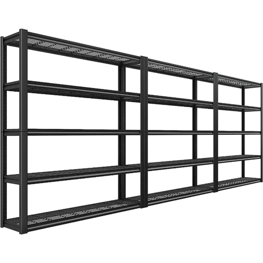 48" W Garage Shelving Heavy Duty Load 2500LBS, 5 Tier