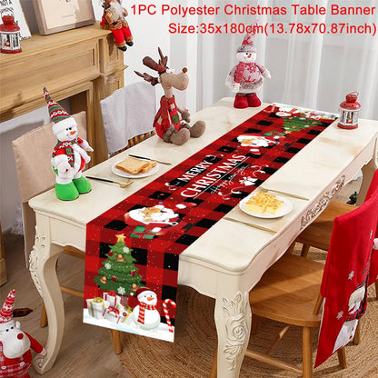 Christmas Table Runner Merry Christmas Decoration