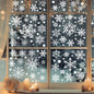 137 Christmas Snowflake Window Flowers - PVC Electrostatic Stickers for Glass