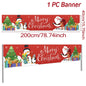 Christmas Outdoor Banner Merry Christmas Decorations