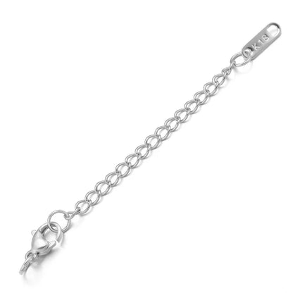 10pcs Stainless Steel Extension Chains Lobster Clasps Connectors