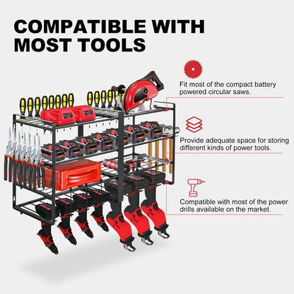 Wall Mount Power Tool Organizer