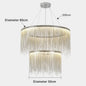 Led Ceiling Chandelier Gold Chains with Remote