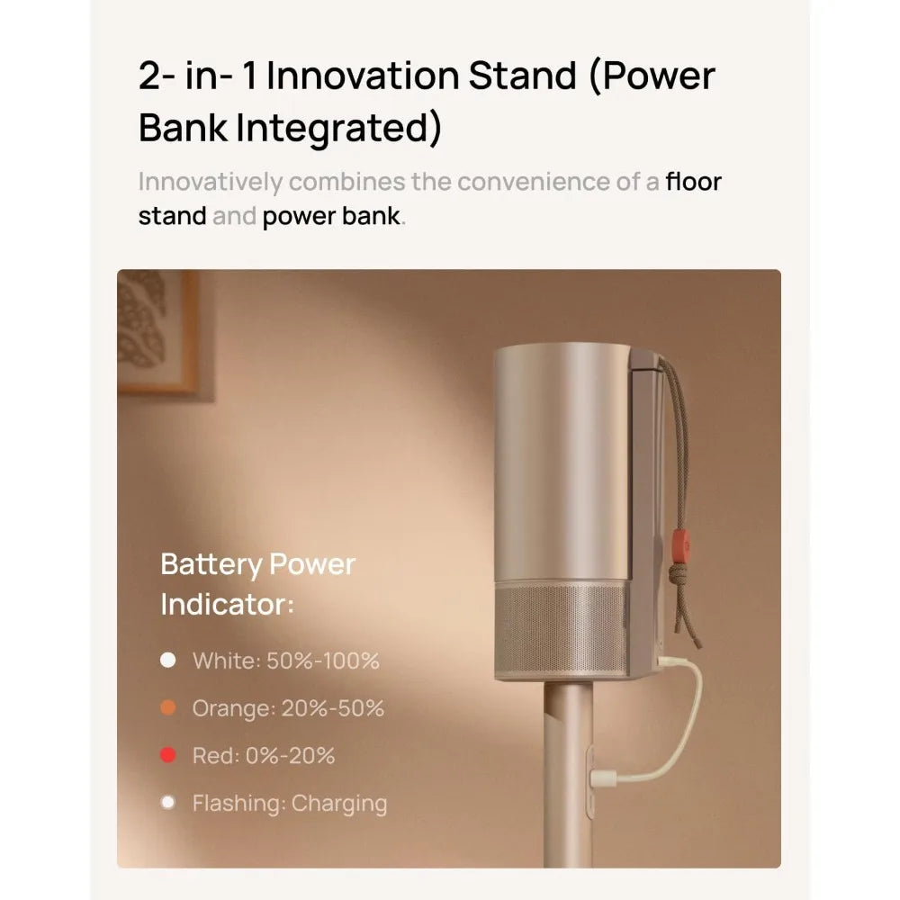 NEW Outdoor Projector with PowerBase Stand, 2.5hrs Battery with Licensed Netflix-Popular