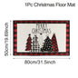 Christmas Kitchen Floor Mats, Plaid Pattern