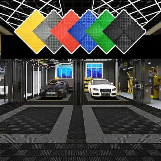 20 Pack Interlocking Drainage Tiles, 15.7 * 15.7 inch Rubber