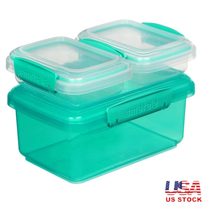 Klip IT Plastic Food Storage Containers Set of 3