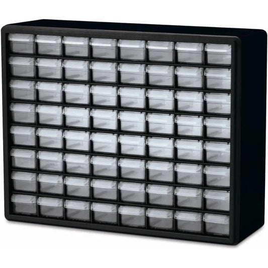 64-Drawer Plastic Drawer Storage Cabinet for Garage Organization