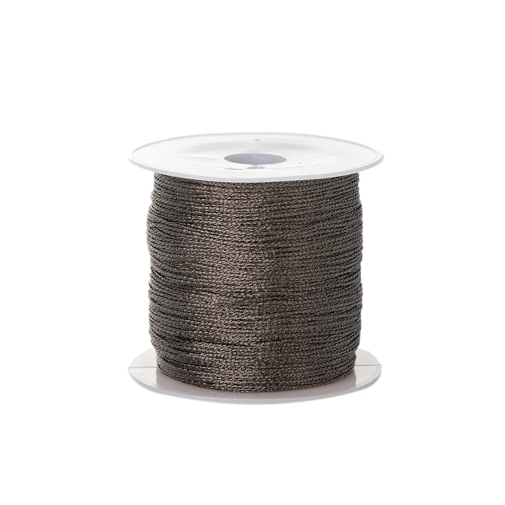 0.4mm 50m Nylon Gold Silver Thread Jewelry Cord Wire