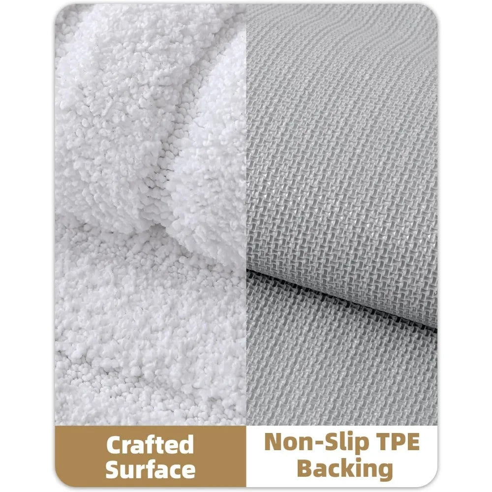 Color&Geometry Bath Mats for Bathroom Non Slip, 17"x30"